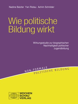 cover image of Wie politische Bildung wirkt